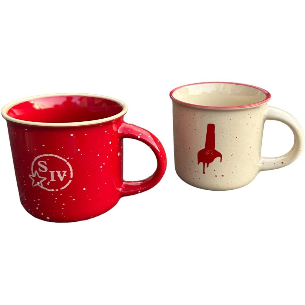 2 Makers Mark Bourbon Whiskey Ceramic Coffee Cup Mugs Limited Edition